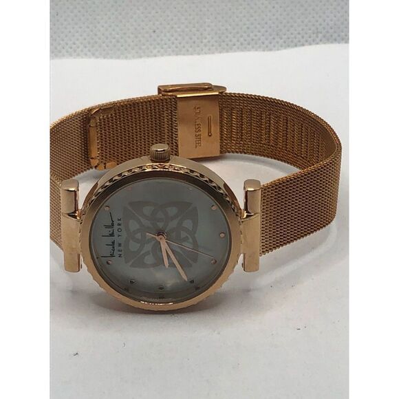 Nicole Miller NY50249001 Women Rose Gold Stainless Steel Analog Dial Watch OP414 - Picture 5 of 9